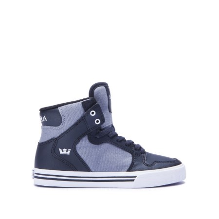 Supra Vaider Kids High Tops Shoes Navy UK 42UAK